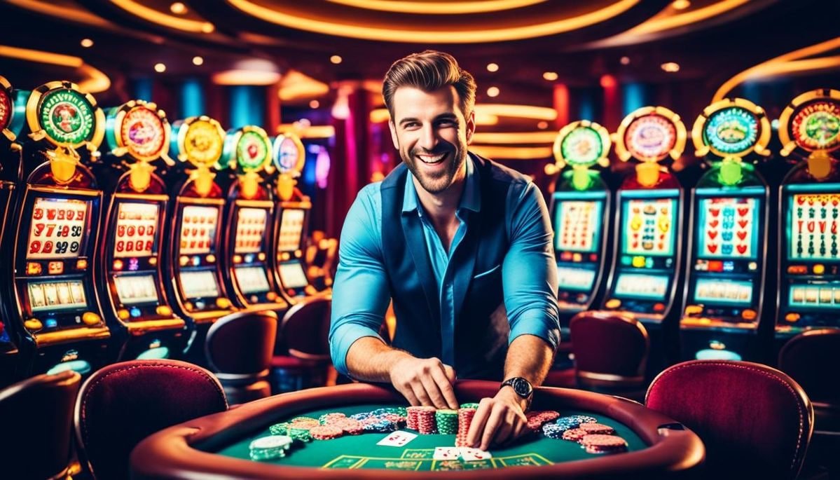 habanero casino lobby showing live dealer and slot game options on mobile